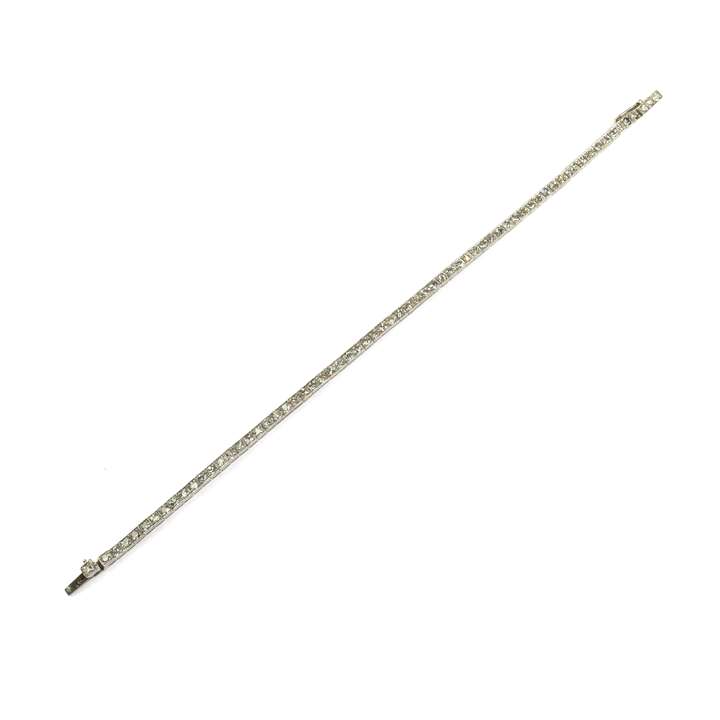 Diamond line bracelet by Bourdier